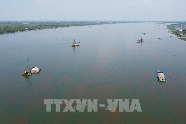 Độ mặn trên sông Tiền đang giảm