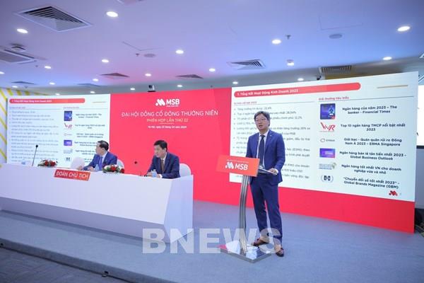 MSB đặt mục tiêu lợi nhuận 6.800 tỷ đồng, chia cổ tức 30%