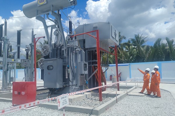 Bến Tre đóng điện trạm biến áp 110kV Thanh Tân