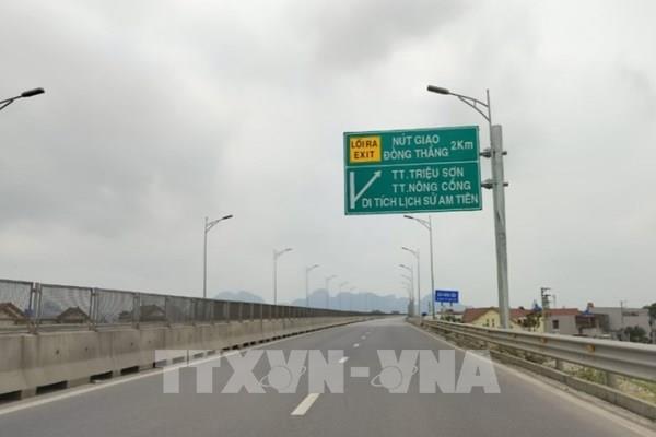 Khai thác trở lại nút giao Đồng Thắng nối với tuyến cao tốc Mai Sơn - Quốc lộ 45