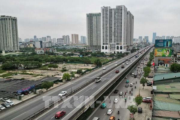 Hình ảnh giao thông đường vành đai 3 Hà Nội trong ngày nghỉ cuối cùng