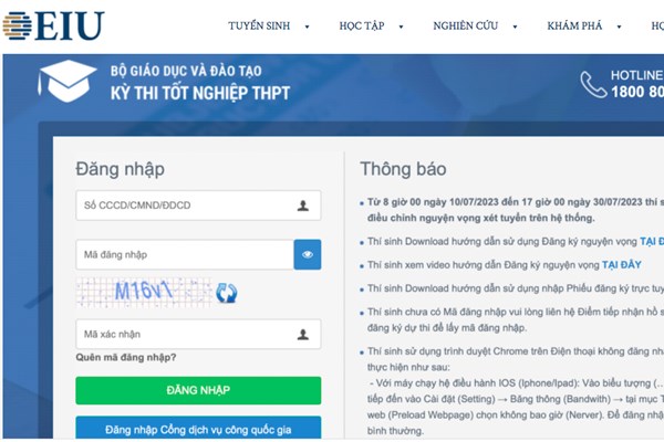 Hơn 196.000 thí sinh đã đăng ký dự thi tốt nghiệp Trung học Phổ thông 2024
