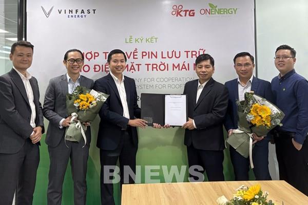 VinFast và ON Energy hợp tác ứng dụng pin lưu trữ năng lượng điện mặt trời