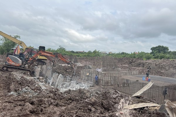 Tiếp tục đôn đốc các vị móng của đường dây 500kV mạch 3 chậm tiến độ