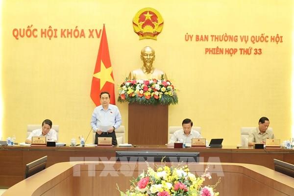 Khai mạc Phiên họp thứ 33 của Ủy ban Thường vụ Quốc hội