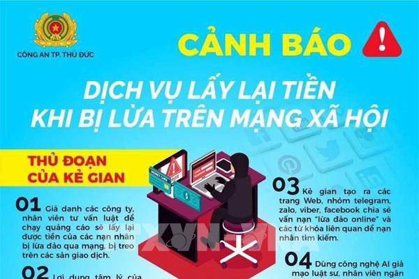 Cảnh giác trước thông tin "giúp lấy lại tiền khi bị lừa đảo trên mạng xã hội"