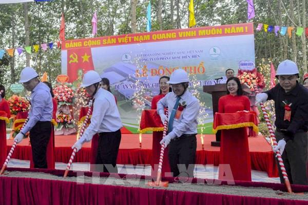Điện Biên khởi công xây dựng nhà máy chế biến mủ cao su đầu tiên