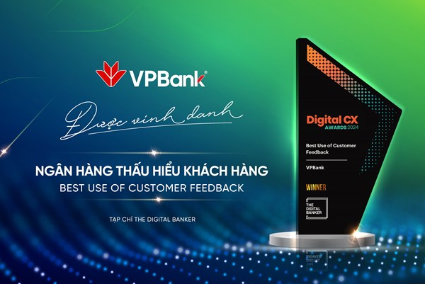 VPBank giành giải thưởng “Ngân hàng thấu hiểu khách hàng”
