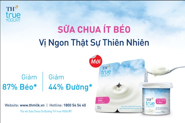 Tập đoàn TH ra mắt sản phẩm Sữa chua Ít béo TH true YOGURT mới