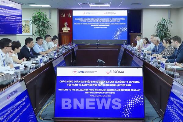 EVN làm việc với Đại sứ quán Ba Lan và Công ty Elproma