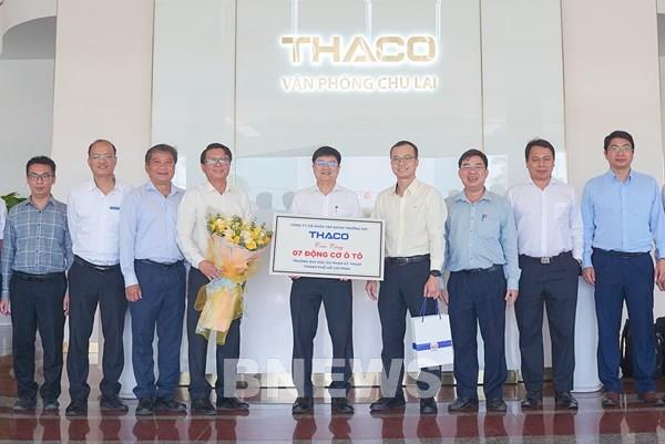 THACO tài trợ động cơ ô tô và trang thiết bị cho Đại học Sư phạm Kỹ thuật Tp HCM 