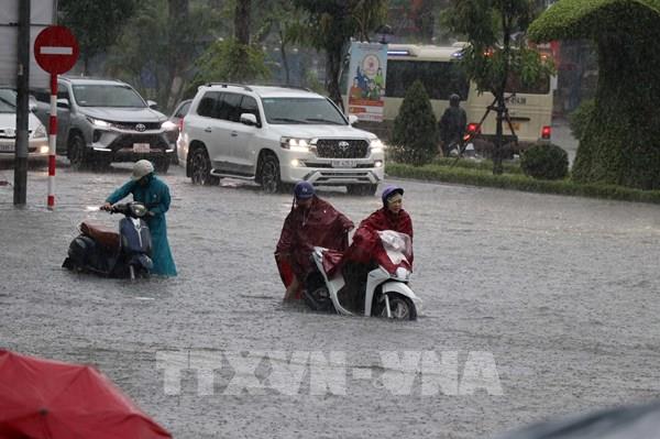 Hải Phòng: Mưa lớn gây ngập lụt nghiêm trọng