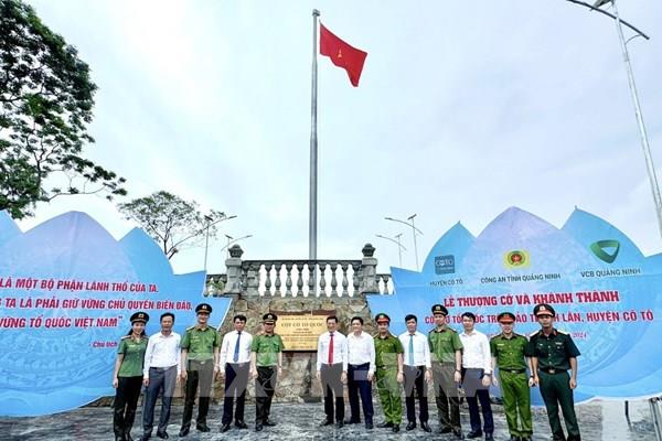 Quảng Ninh khánh thành cột cờ Tổ quốc trên đảo Thanh Lân (Cô Tô)