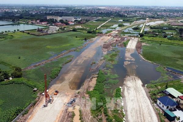 Dự án đường Vành đai 4 - Vùng Thủ đô: Tiến độ di chuyển công trình ngầm, nổi chậm