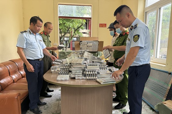 Thu giữ trên 5.000 sản phẩm thuốc lá điện tử tại Móng Cái