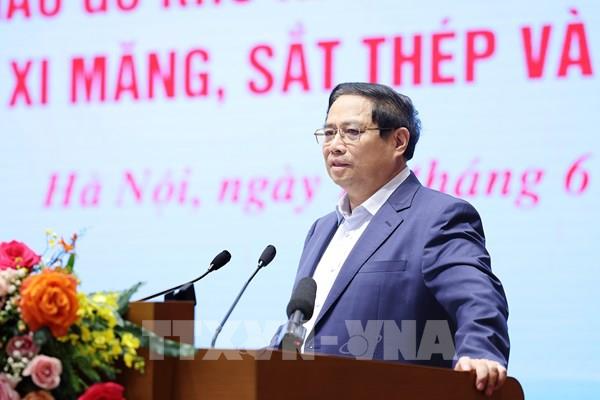 Thủ tướng: Phát triển hạ tầng, tháo gỡ khó khăn cho sản xuất, tiêu thụ vật liệu xây dựng