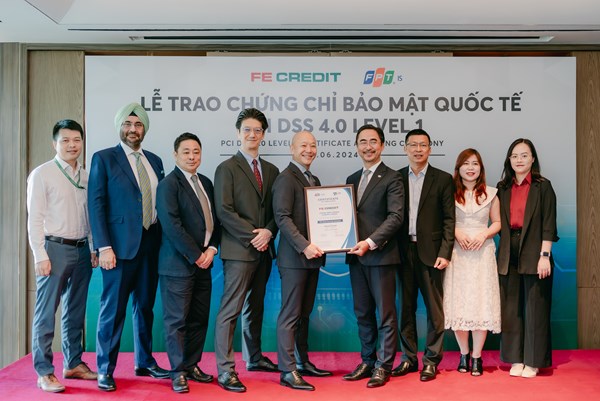 FE CREDIT nhận chứng chỉ bảo mật quốc tế PCI DSS 4.0 LEVEL 1