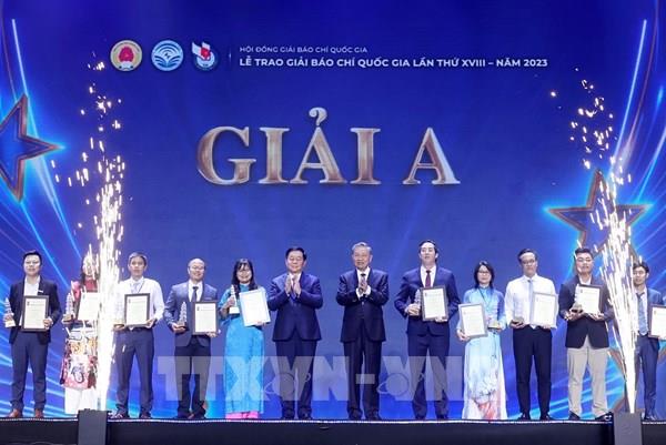 Lễ trao Giải Báo chí quốc gia lần thứ XVIII - năm 2023: 122 tác phẩm được vinh danh