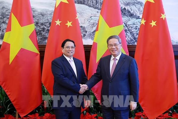 Thủ tướng Phạm Minh Chính hội đàm với Thủ tướng Quốc vụ viện Trung Quốc Lý Cường