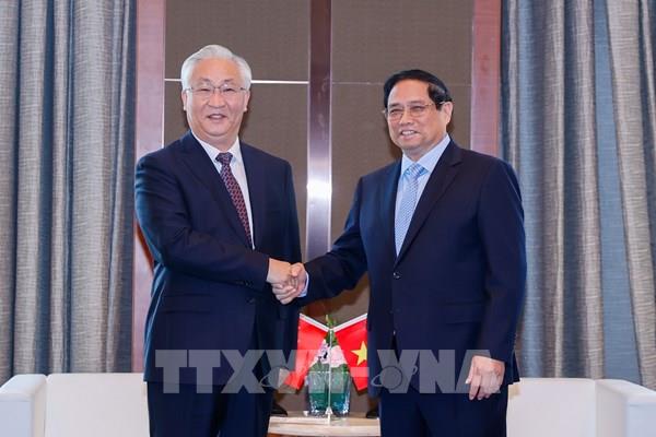 Thủ tướng Phạm Minh Chính tiếp Phó Thủ tướng Trung Quốc Trương Quốc Thanh