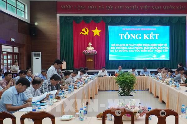 Tháng 7/2024 Đồng Nai sẽ bàn giao toàn bộ mặt bằng cao tốc Biên Hòa - Vũng Tàu