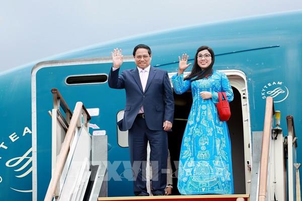 Lễ đón chính thức Thủ tướng Phạm Minh Chính và Phu nhân thăm Hàn Quốc