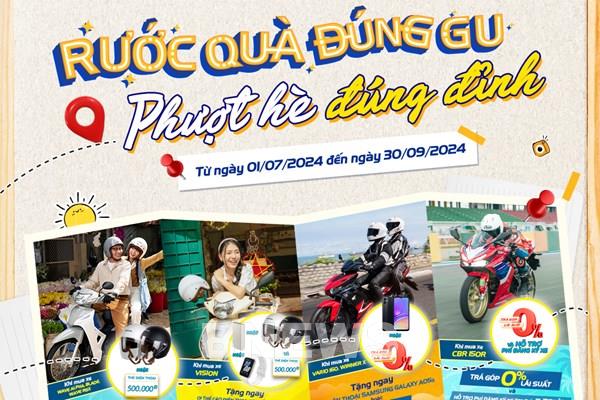 Honda Việt Nam khuyến mại cho loạt xe máy kéo dài đến hết tháng 9