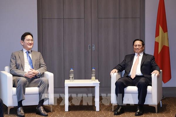 Thủ tướng Phạm Minh Chính tiếp Chủ tịch Tập đoàn Samsung Lee Jae Yong