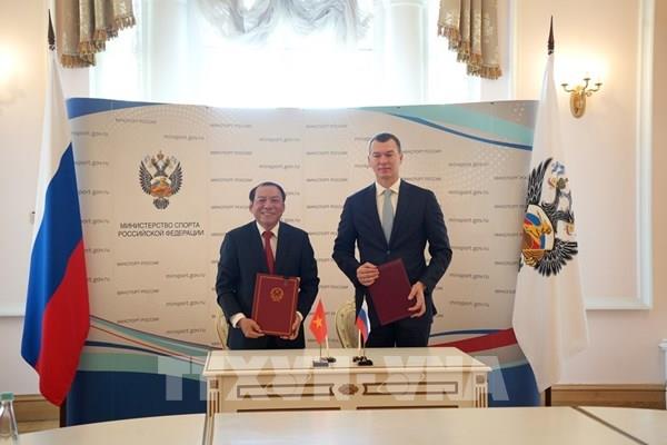 Việt Nam - Nga thúc đẩy hợp tác thực chất trong lĩnh vực thể thao