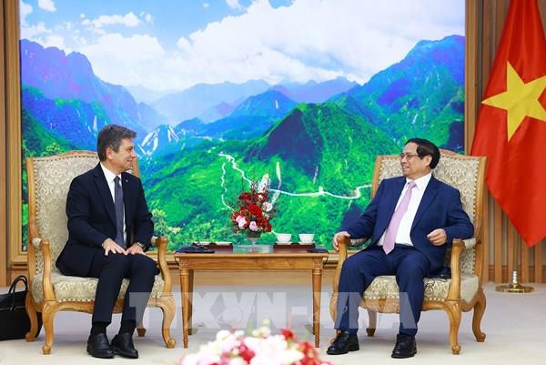 Thủ tướng Phạm Minh Chính tiếp Liên đoàn các Hiệp hội giao nhận vận tải Quốc tế