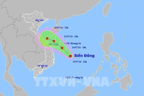 Áp thấp nhiệt đới hình thành trên Biển Đông, gió giật cấp 8