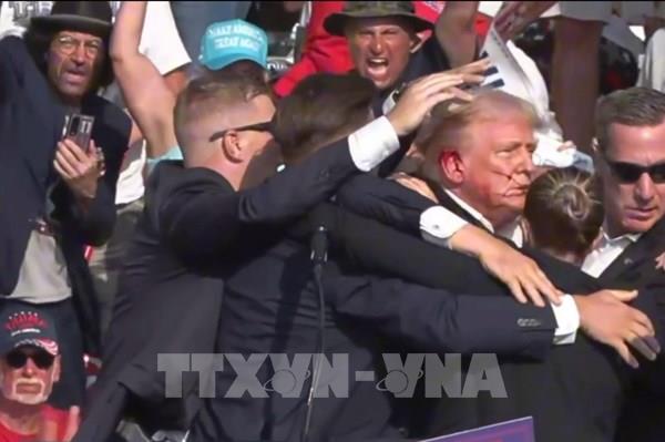 Tổng thống Mỹ và Thủ tướng Anh lên án vụ nổ súng làm ông Donald Trump bị thương