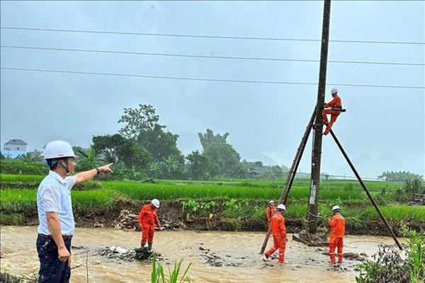 Ngành điện chủ động ứng phó với mưa lớn và áp thấp nhiệt đới