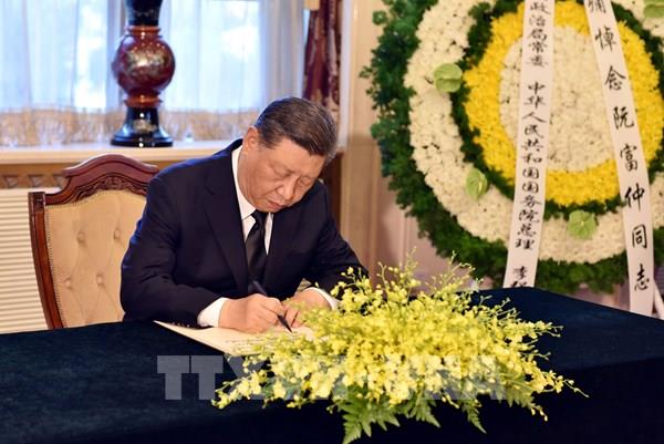 Tổng Bí thư, Chủ tịch Trung Quốc Tập Cận Bình đến Đại sứ quán Việt Nam tại Trung Quốc viếng Tổng Bí thư Nguyễn Phú Trọng