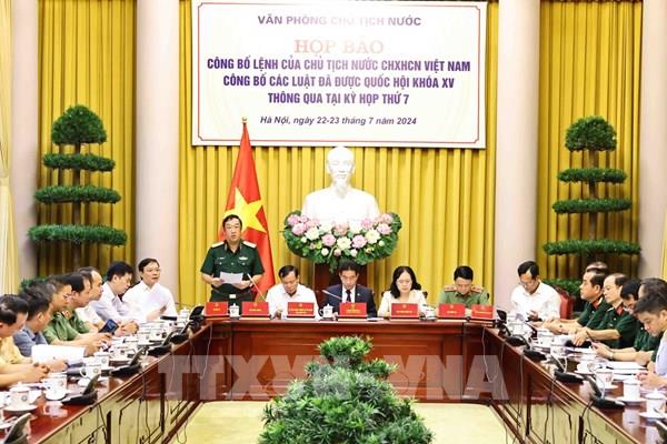 Công bố Lệnh của Chủ tịch nước về sáu luật vừa được Quốc hội thông qua