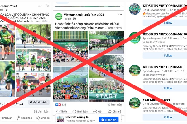 Vietcombank lên tiếng cảnh báo lừa đảo mạo danh giải chạy marathon