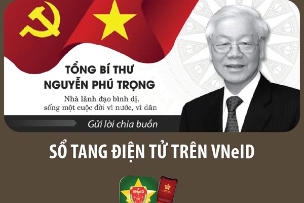 Hướng dẫn ghi Sổ tang điện tử trên VNeID để chia buồn với gia đình Tổng Bí thư Nguyễn Phú Trọng