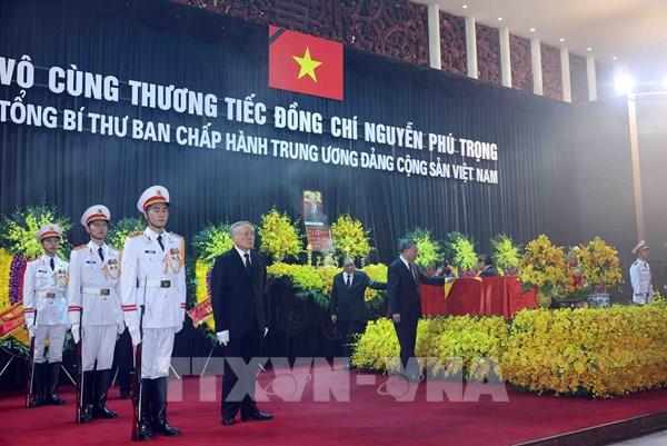 Tổ chức trọng thể Lễ truy điệu Tổng Bí thư Nguyễn Phú Trọng