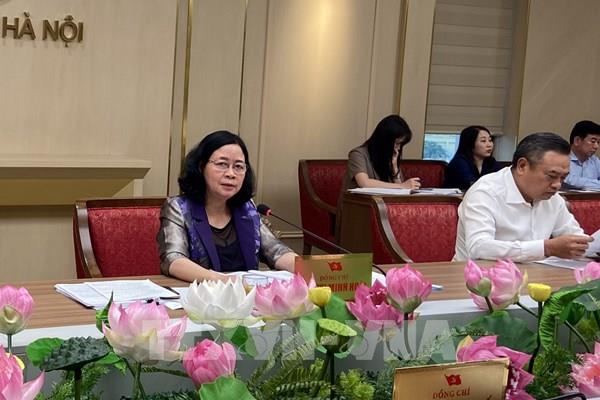 Bí thư Thành ủy Hà Nội Bùi Thị Minh Hoài: Bảo đảm an toàn tính mạng cho người dân vùng mưa lũ