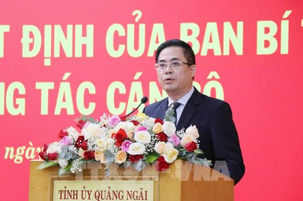 Thứ trưởng Bộ Khoa học và Công nghệ được điều động làm Phó Bí thư Tỉnh ủy Quảng Ngãi