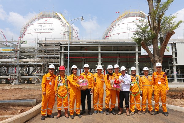 Đưa vào hoạt động 3 bồn chứa LPG tại Kho cảng PV GAS Vũng Tàu