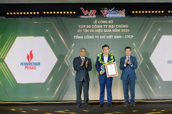 PV GAS xếp thứ 8 trong số 36 doanh nghiệp VIX50 có lợi nhuận trên 1.000 tỷ đồng
