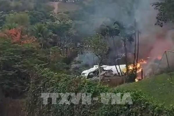 Vụ rơi máy bay ở Brazil: Đã tìm thấy hộp đen của máy bay