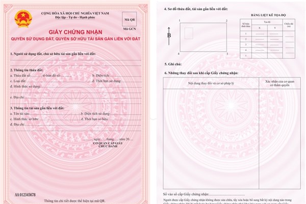 Quy định mẫu "Sổ hồng, Sổ đỏ" mới