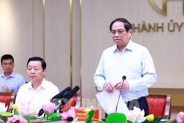 Thủ tướng Phạm Minh Chính: Thực hiện 5 trọng tâm, 10 nhiệm vụ phát triển Hà Nội thời gian tới