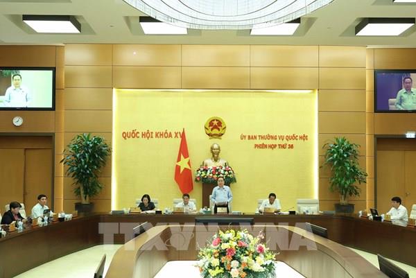 Khai mạc Phiên họp thứ 36 của Ủy ban Thường vụ Quốc hội