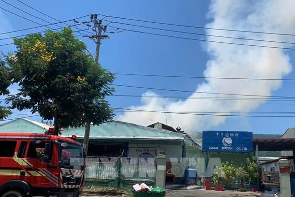 Cháy tại Khu công nghiệp dịch vụ Thủy sản Đà Nẵng