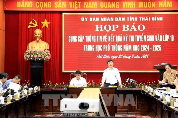 Thái Bình thông tin chính thức vụ sai sót điểm thi