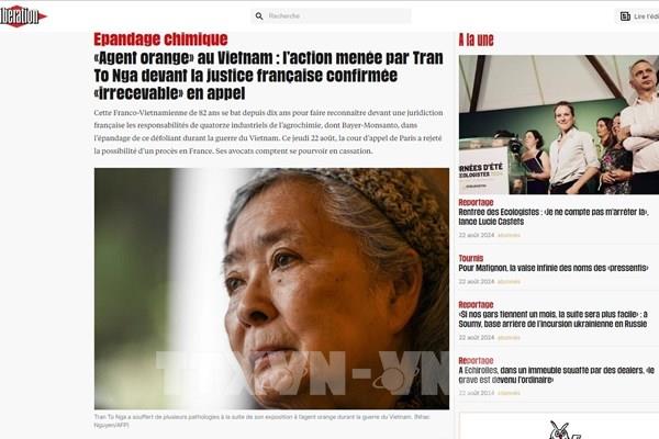 Dư luận Pháp ủng hộ bà Trần Tố Nga trong hành trình đi tìm công lý