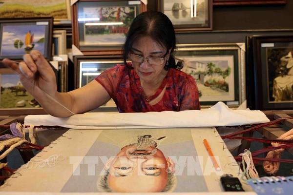 Tinh hoa nghề thêu tay truyền thống ở Thắng Lợi